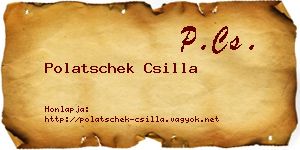 Polatschek Csilla névjegykártya